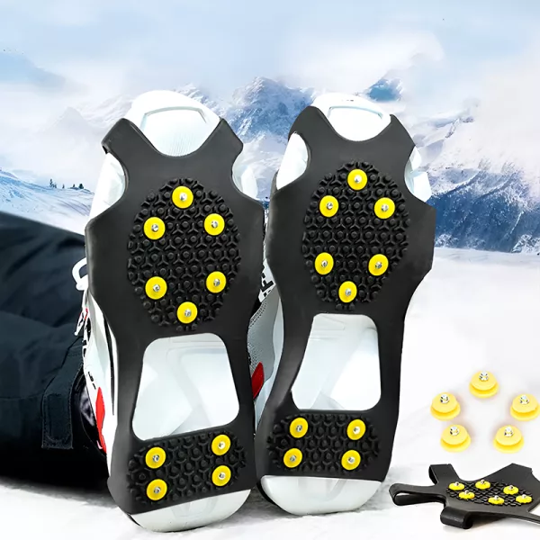 ice cleats, ice spikes, snow cleats, ice grips, snow grips, snow spikes, ice cleats for shoes, non slip shoe covers