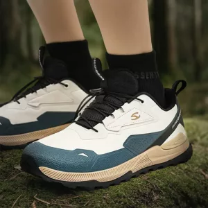 hiking shoes, thick sole sneakers, outdoor shoes, anti slip shoes, sports shoes