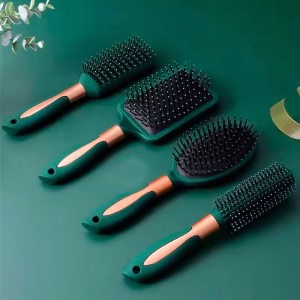 hair brush set, 4 in 1 hair brush set, hair styling tools, massaging hair brush, nylon brushes, scalp massager