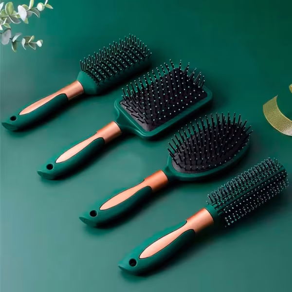 hair brush set, 4 in 1 hair brush set, hair styling tools, massaging hair brush, nylon brushes, scalp massager