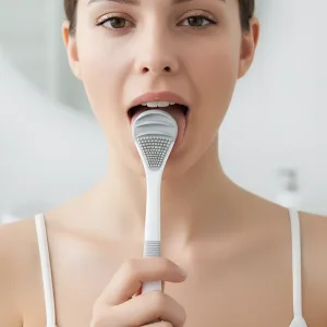 tongue scraper, tongue cleaner, tongue brush, tongue cleaner brush, bad breath removal