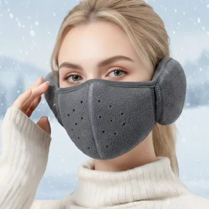 fleece face mask with earmuffs, fleece ski masks