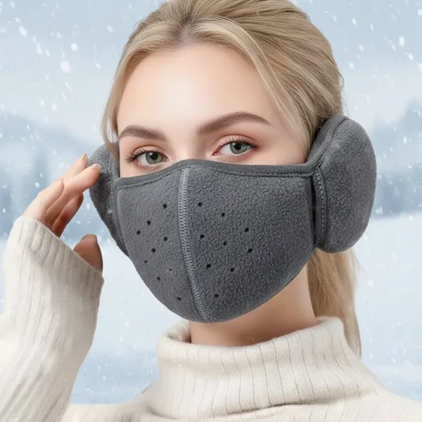 fleece face mask with earmuffs, fleece ski masks