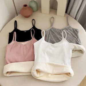 fleece top, winter top, warm camisole