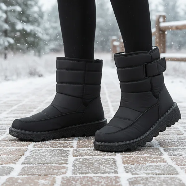 winter snow boots, waterproof snow boots, insulated boots, slip on winter boots