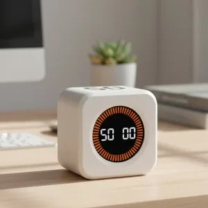 LED Productivity Timer Gravity Sensor Flip Cube
