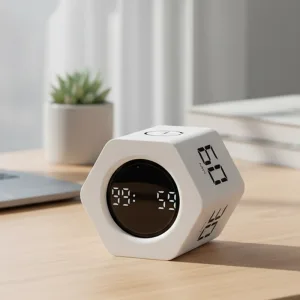 Productivity Timer Gravity Sensor Flip Cube with LED Display
