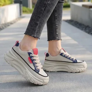 Women's Trendy Casual Chunky Shoes Stylish Platform Sneakers