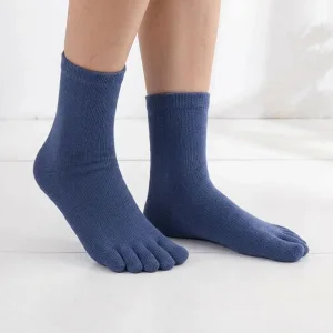 five-toe crew socks